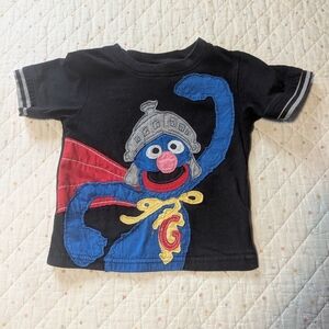 Y2K Sesame Street Grover Applique Top
